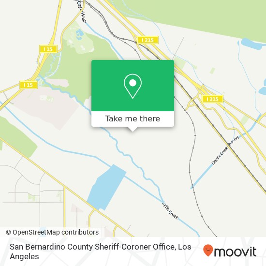 Mapa de San Bernardino County Sheriff-Coroner Office