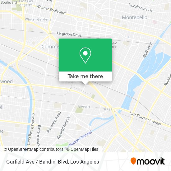 Mapa de Garfield Ave / Bandini Blvd