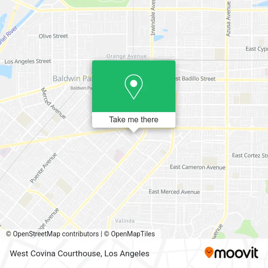 West Covina Courthouse map