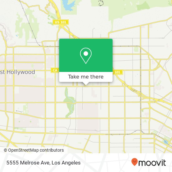 5555 Melrose Ave map