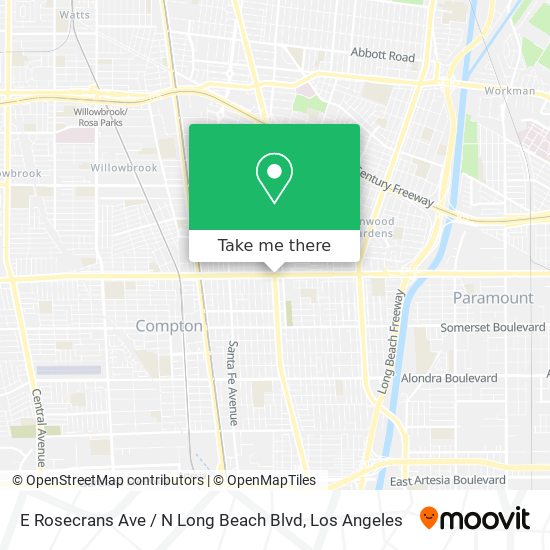 Mapa de E Rosecrans Ave / N Long Beach Blvd