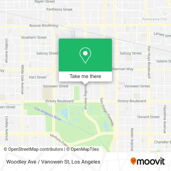 Woodley Ave / Vanowen St map