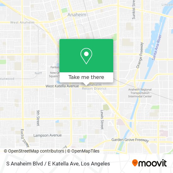 Mapa de S Anaheim Blvd / E Katella Ave