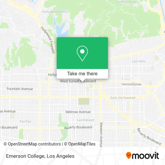 Emerson College map