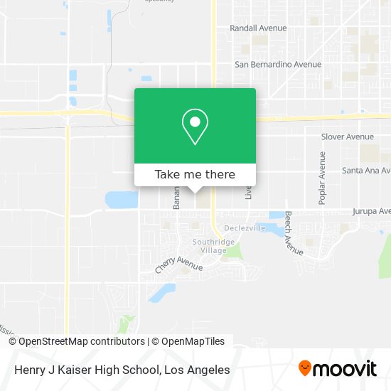 Henry J Kaiser High School map