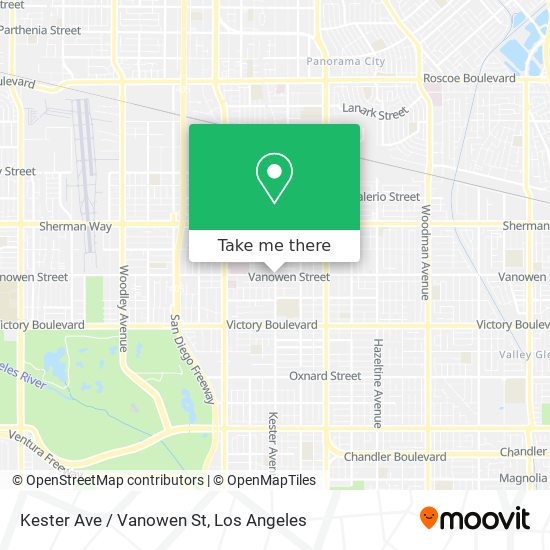 Kester Ave / Vanowen St map