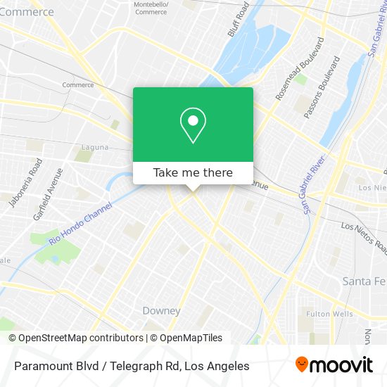 Mapa de Paramount Blvd / Telegraph Rd