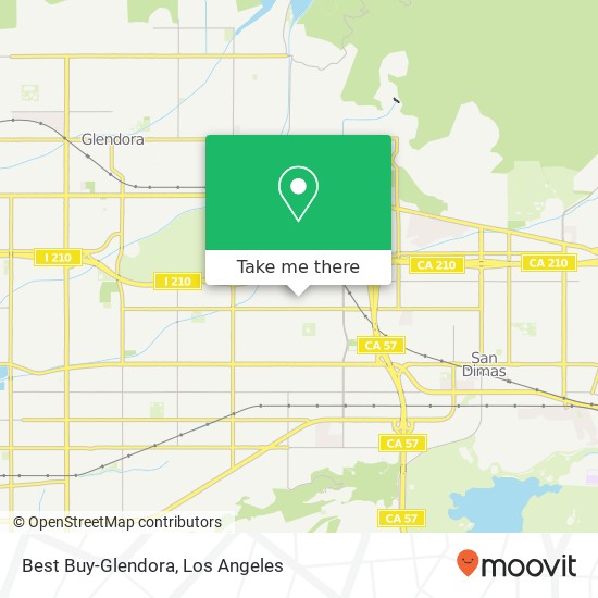 Mapa de Best Buy-Glendora
