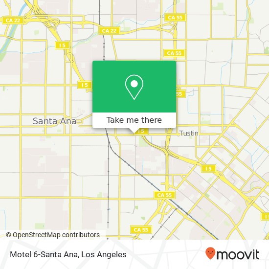 Motel 6-Santa Ana map