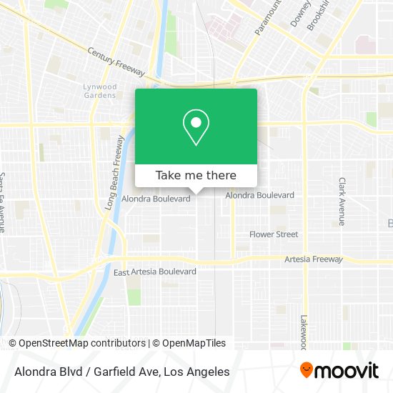 Alondra Blvd / Garfield Ave map