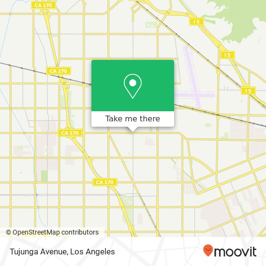 Tujunga Avenue map