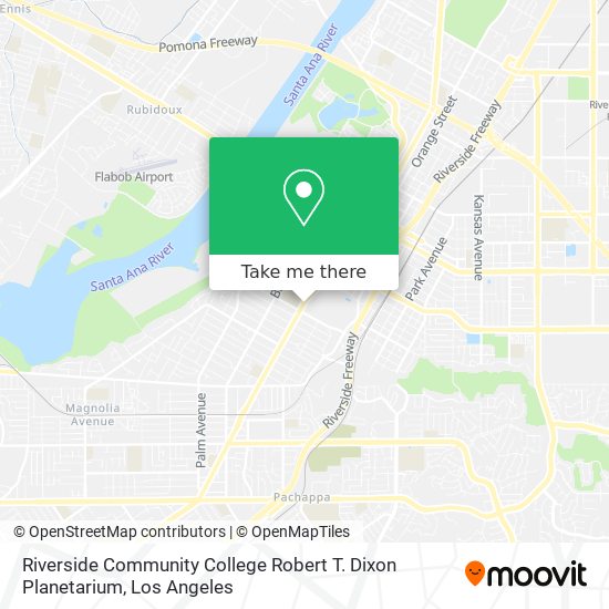 Mapa de Riverside Community College Robert T. Dixon Planetarium