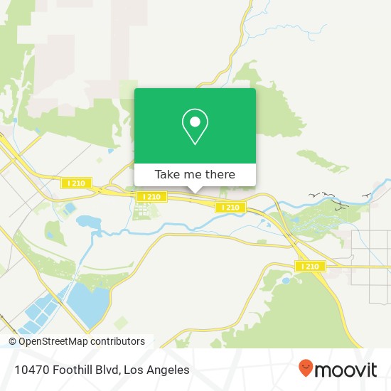 10470 Foothill Blvd map