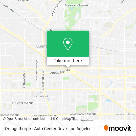 Mapa de Orangethorpe - Auto Center Drive