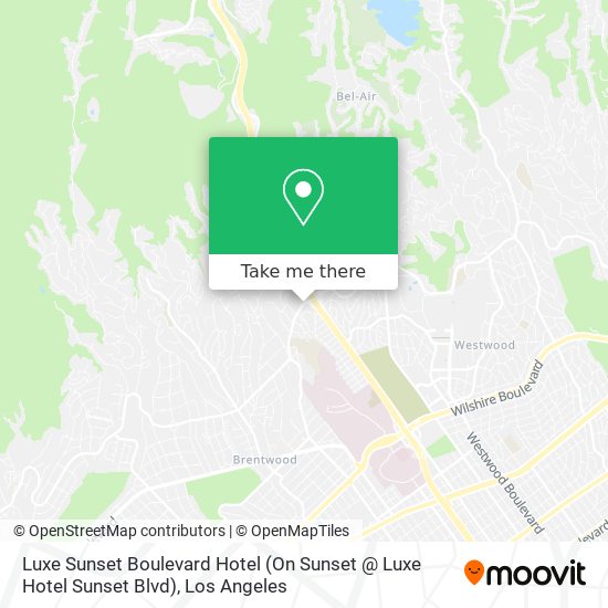 Luxe Sunset Boulevard Hotel (On Sunset @ Luxe Hotel Sunset Blvd) map