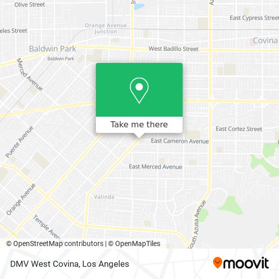 Mapa de DMV West Covina