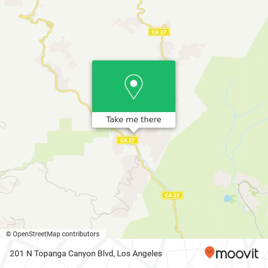 201 N Topanga Canyon Blvd map