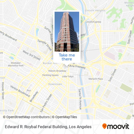 Edward R. Roybal Federal Building map