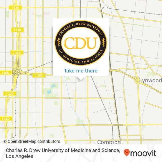 Mapa de Charles R. Drew University of Medicine and Science