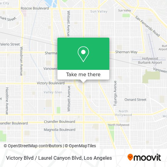 Victory Blvd / Laurel Canyon Blvd map