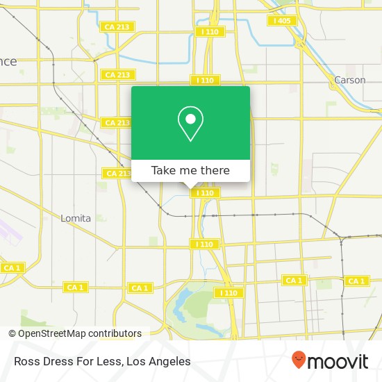 Mapa de Ross Dress For Less