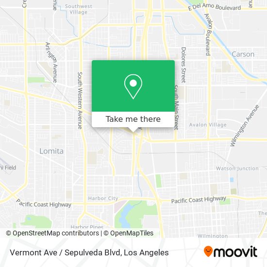 Mapa de Vermont Ave / Sepulveda Blvd