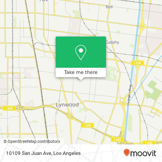 Mapa de 10109 San Juan Ave
