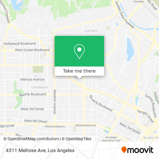 4311 Melrose Ave map