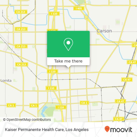 Kaiser Permanente Health Care map