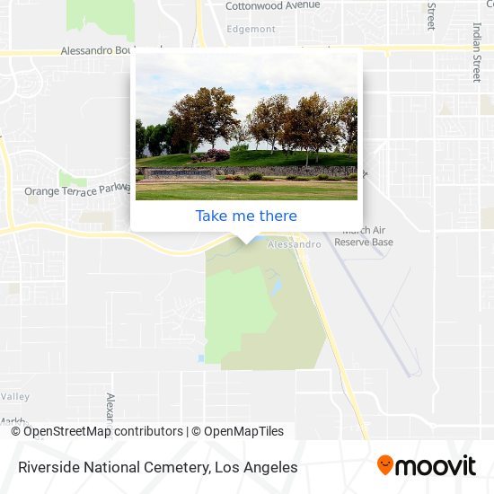Mapa de Riverside National Cemetery