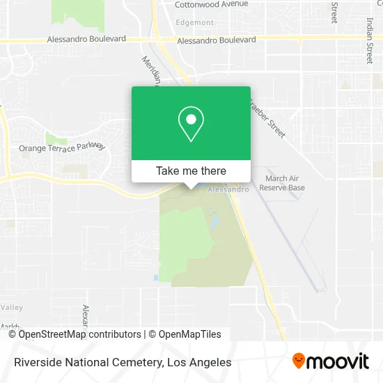 Riverside National Cemetery map