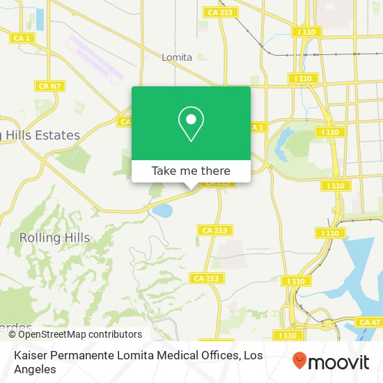 Kaiser Permanente Lomita Medical Offices map