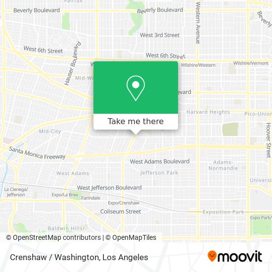Crenshaw / Washington map