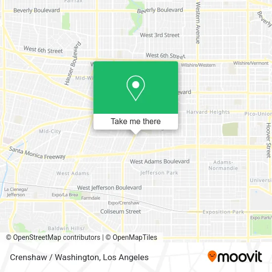 Mapa de Crenshaw / Washington