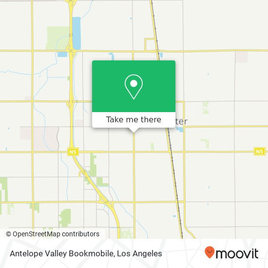 Antelope Valley Bookmobile map