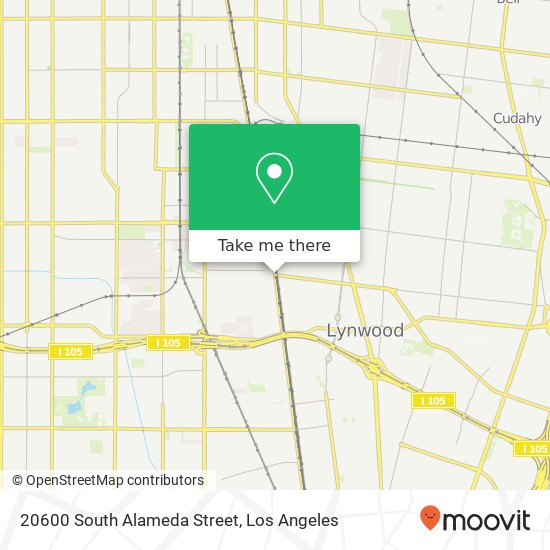 20600 South Alameda Street map