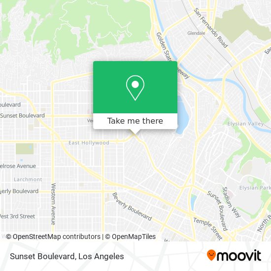 Sunset Boulevard map