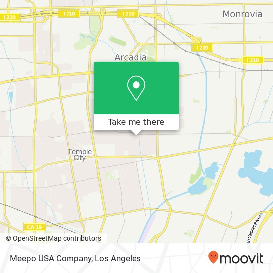 Mapa de Meepo USA Company