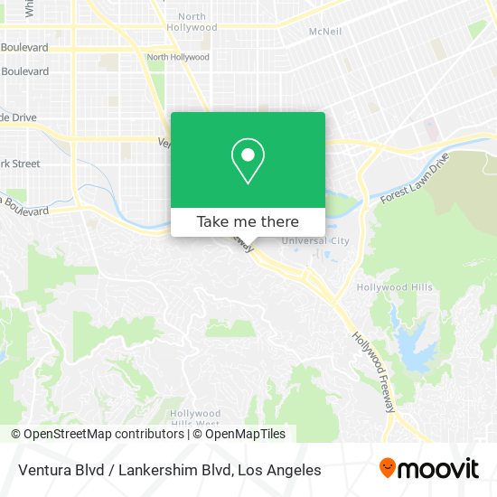 Ventura Blvd / Lankershim Blvd map