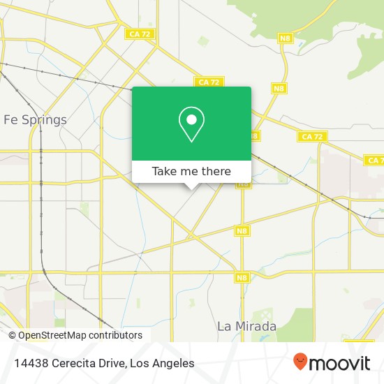 14438 Cerecita Drive map