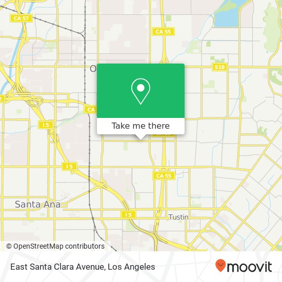 East Santa Clara Avenue map