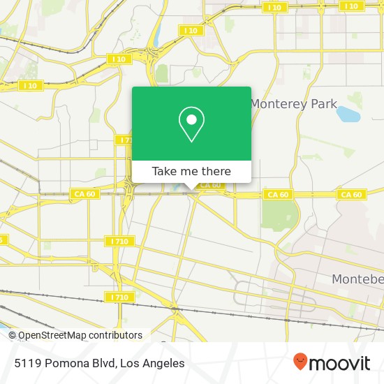Mapa de 5119 Pomona Blvd