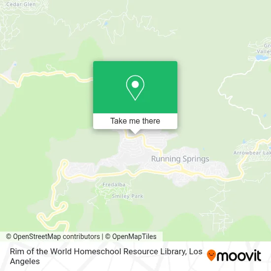 Rim of the World Homeschool Resource Library map