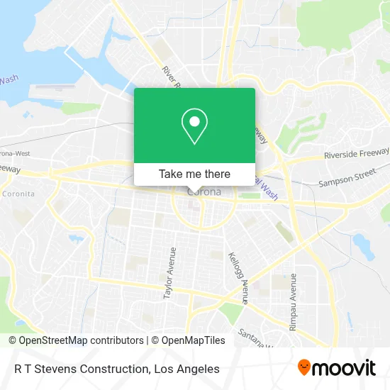 R T Stevens Construction map
