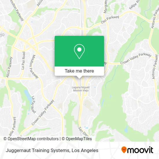 Juggernaut Training Systems map