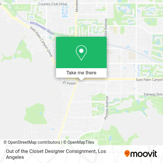Out of the Closet Designer Consignment map