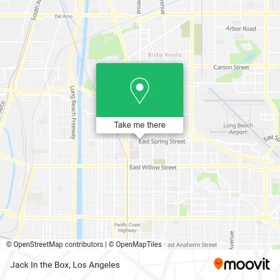 Jack In the Box map