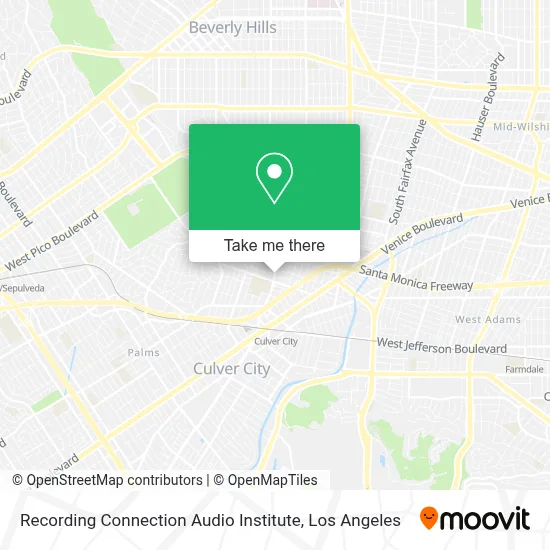 Recording Connection Audio Institute map