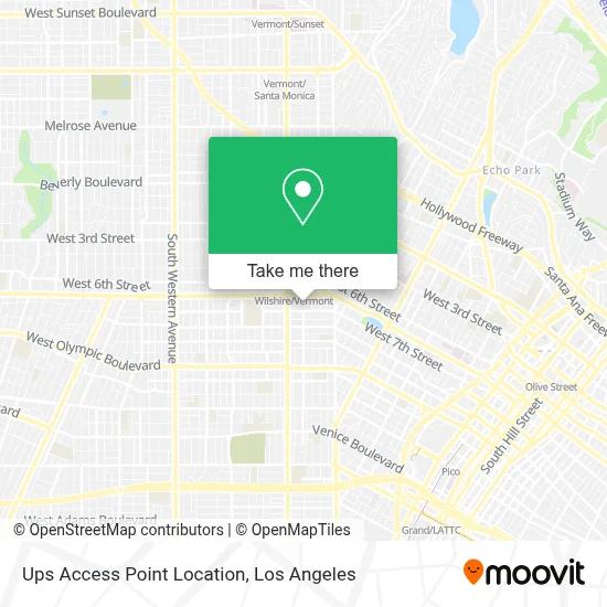 Ups Access Point Location map
