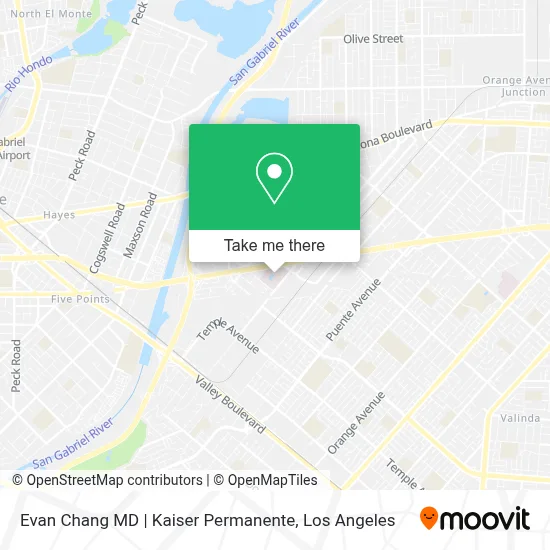 Evan Chang MD | Kaiser Permanente map
